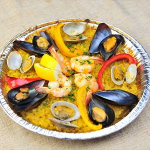 シーフードパエリア