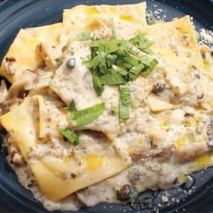 手打ちラビオリ　ポルチーニクリーム