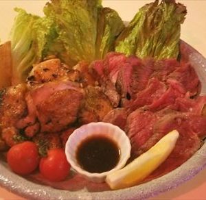 網焼きステーキコンボセット